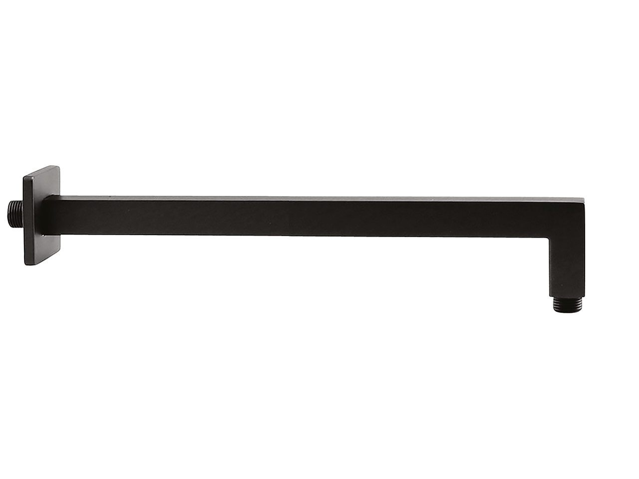 Braccio Doccia Quadro Paffoni – 40 Cm, Ottone Cromato, Con Rosetta, Attacchi 1/2"G