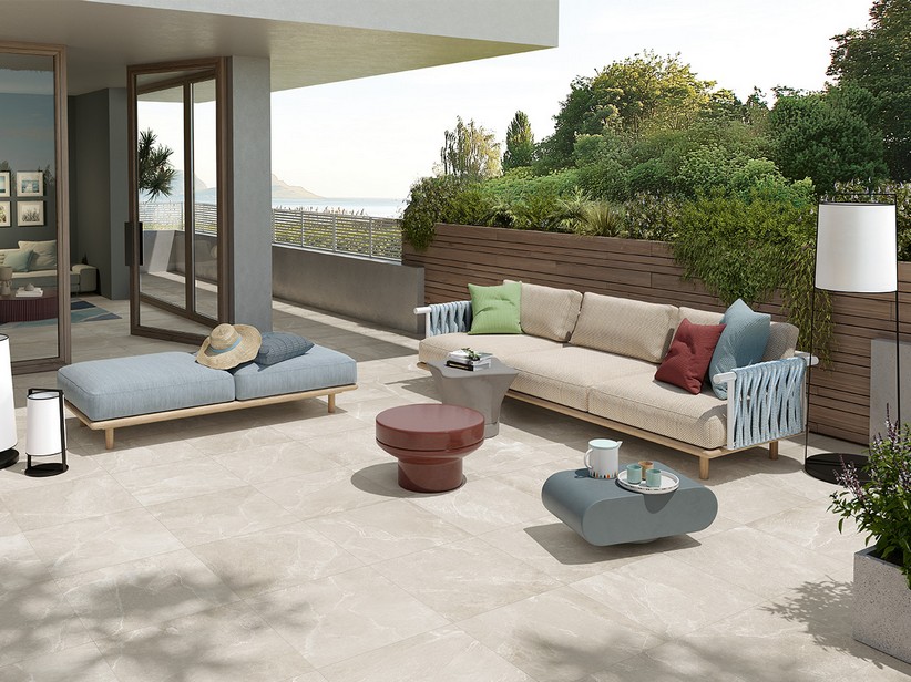 Rectified Porcelain Stoneware with Slate Effect for Outdoors - Cardiff