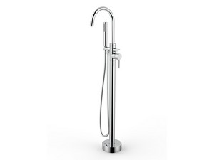 Carola Freestanding Bath Mixer with Handshower Chrome