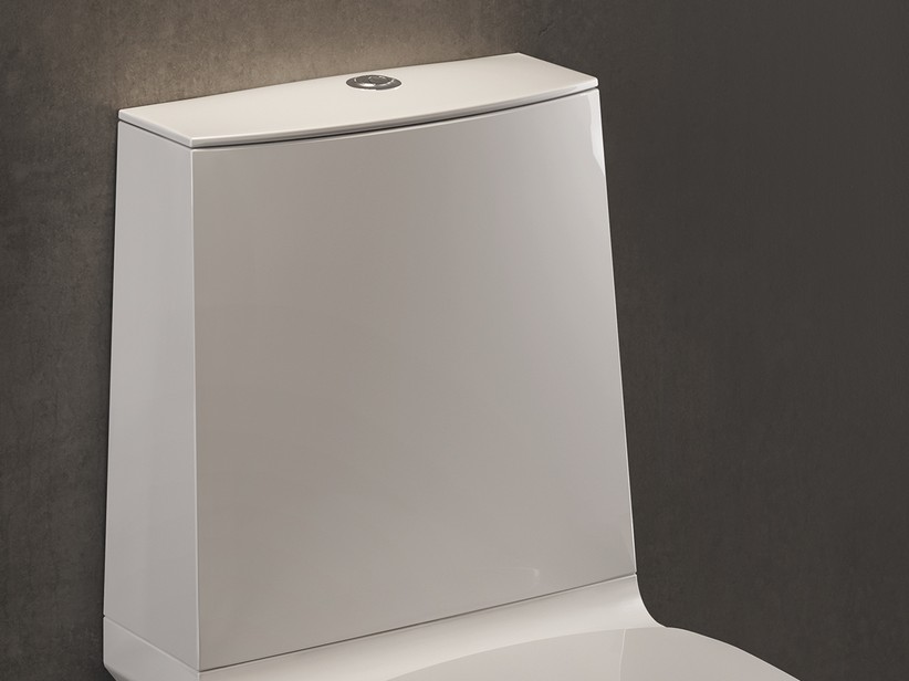 BERLINO CERAMIC CISTERN WITH SIDE WATER CONNECTION FOR CLOSE COUPLED PAN WHITE