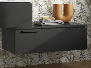 Schublade für Kommode Touch 90 cm Anthrazit glänzend