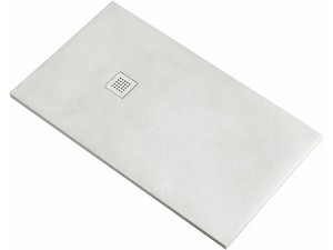 Receveur de douche Cemento 140X80 H3 résine blanc
