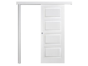 Chelsea Four External Wall Sliding Door 70xH210 cm White Lacquered