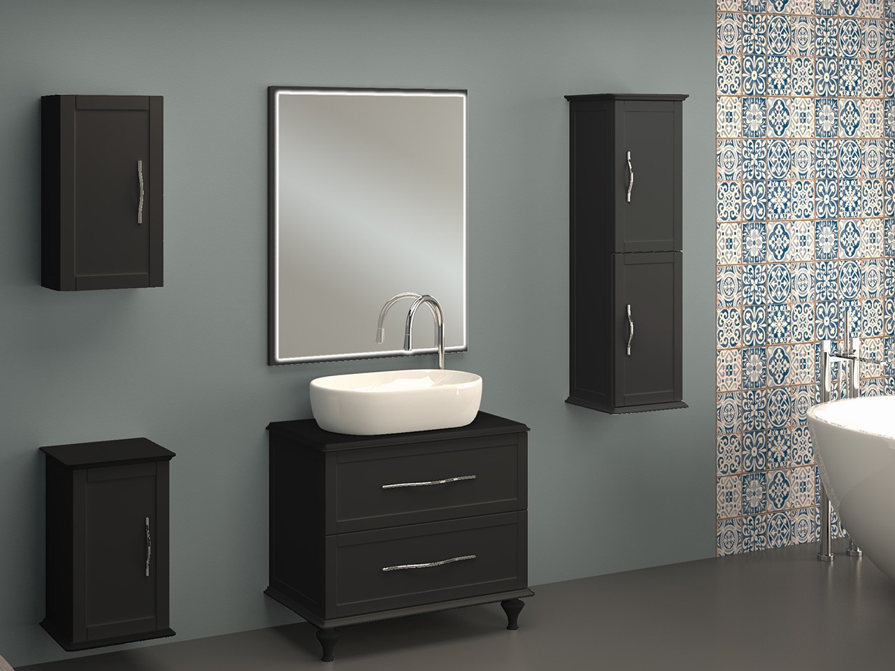 Lavabo De Salle De Bain Sur Pied