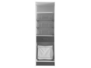 COLF9 COLUMN WITH LAUNDRY BASKET ANTHRACITE GREY