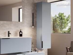 Hängeschrank AVIVO gerippte Ausführung Hellblau matt