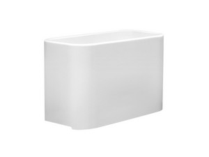 Aufsatzwaschbecken Cosa Eimer 50x30H35 aus Keramik Weiß Glänzend