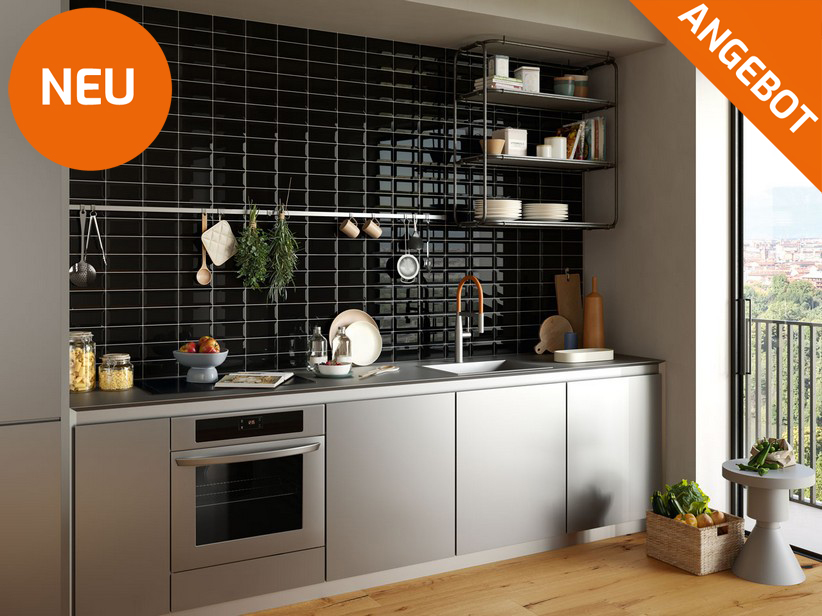 Küche Wandfliese Einbrand-Diamanteffekt glänzend - Diamante