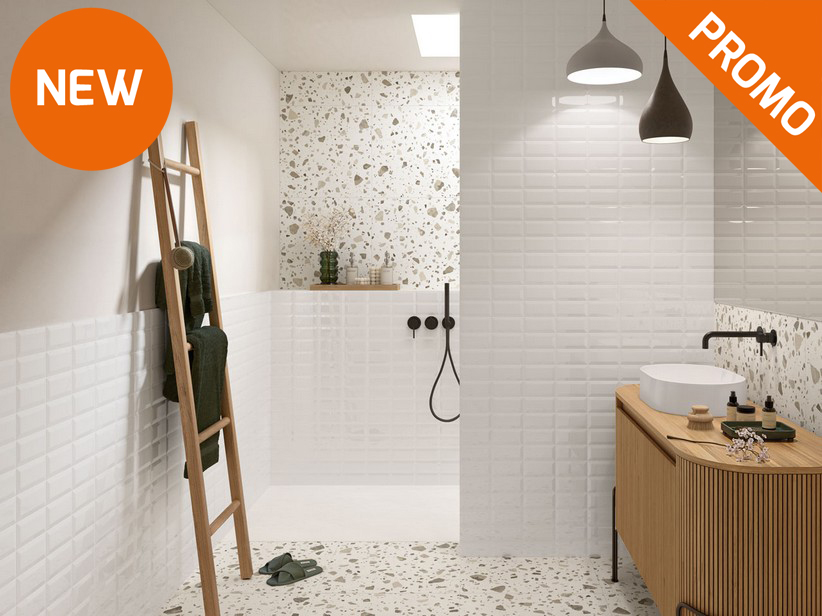 Rivestimento Bagno Diamantato in Monocottura Lucida - Diamante