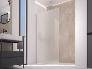 Paroi de douche à l'italienne Zen 94 cm h200 Ext 92/94 verre 6 mm dépoli Silver