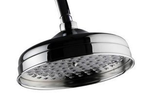 Pomme haute de douche Epoque Ø20 cm ronde acier inox chrome