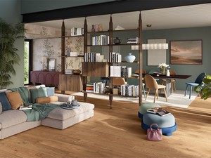 Essenza Marrone Tile 20x120 Rectified Brown Oak Effect Porcelain Stoneware