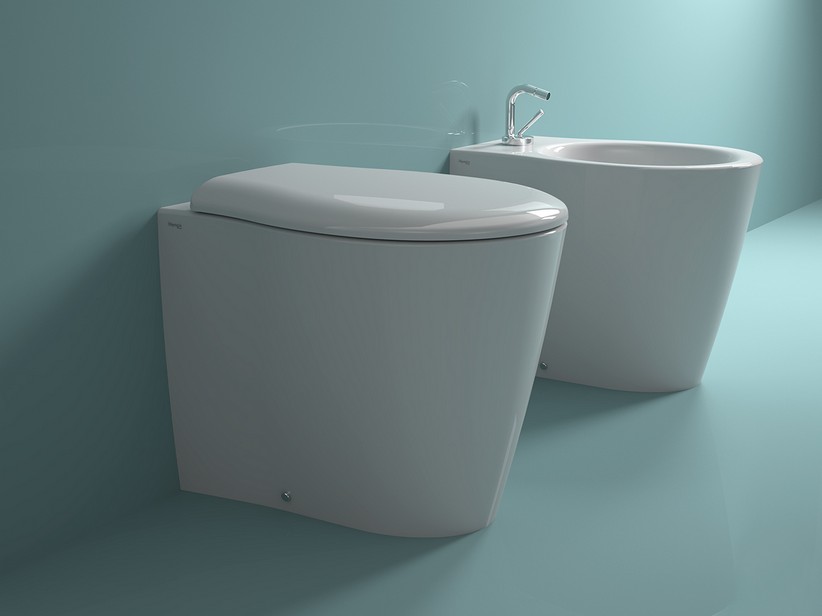 Fantom Floor-Mounted Back-to-Wall Rimless Sanitary Ware