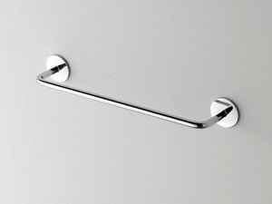 Porte-serviettes adhésif Filo 30 cm en laiton chromé 35x4,5x7 cm