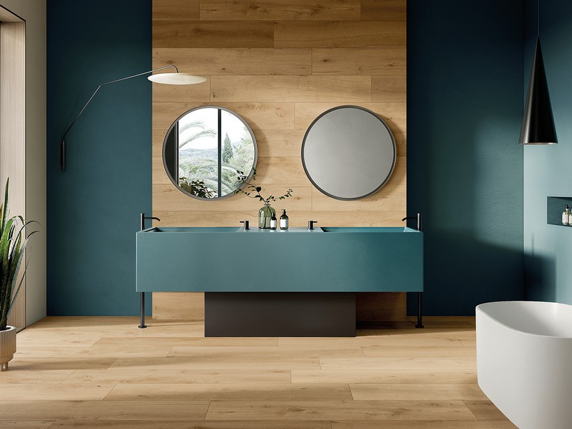 Wood-Effect Porcelain Stoneware Wall Bathroom Tile - Freeport