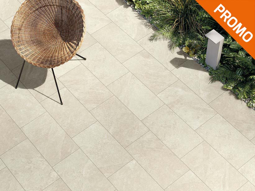 Carrelage extérieur grès cérame effet pierre 30,8x61,5 - Galway