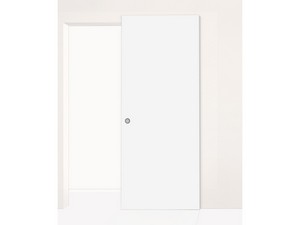 Ghost External Wall Sliding Door 95xH218.5 cm White Lacquered Right Opening