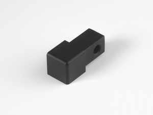 Embout Global Square aluminium anodisé noir 10mm