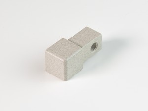 Endkappe Global Square aus Aluminium Concrete Sand 10 mm