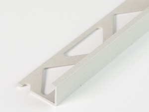 Global Floor Angular Profile In Concrete Aluminium Ivory Grey Finish Thickness 12,5mm Length 2,7m
