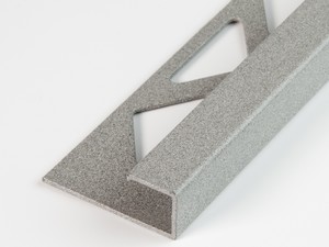 Global Square Angular Profile In Concrete Aluminium Grey Finish Thickness 10mm Length 2,7M