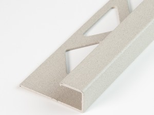 Global Square Angular Profile In Concrete Aluminium Sand Finish Thickness 10mm Length 2,7M