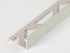 Global Floor Angular Profile In Concrete Aluminium Cream Finish Thickness 10mm Length 2,7M