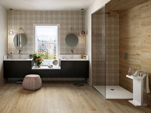 Badfliese mit Natureichenoptik 20X120 Rektifiziert - Cottage