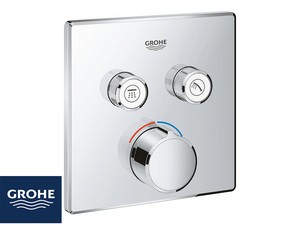 GROHE® SMARTCONTROL CUBE SHOWER MIXER TRIM CHROME WITH DIVERTER 2 WAYS