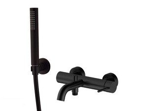 Badewannenarmatur mit Ausstattung Pico Schwarz matt