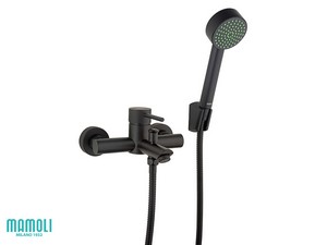 Ensemble baignoire Roma équipé noir mat