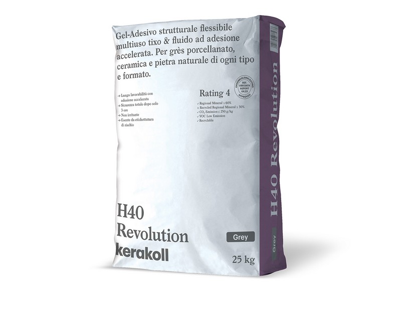 Kerakoll H40 Revolution Grigio 25Kg - Colla Rapida - Iperceramica