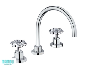 Ensemble robinets pour lavabo 3 trous Hipster chrome