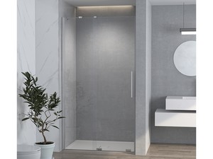 Hype Niche Shower Door Sliding cm 90 H195 6 mm Transp. Glass Chrome Profiles