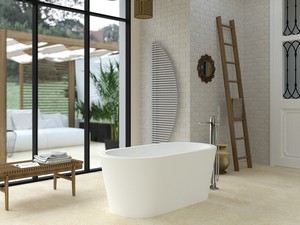 Freistehende Badewanne Ibiza 150x75 Acryl Weiß Glänzend