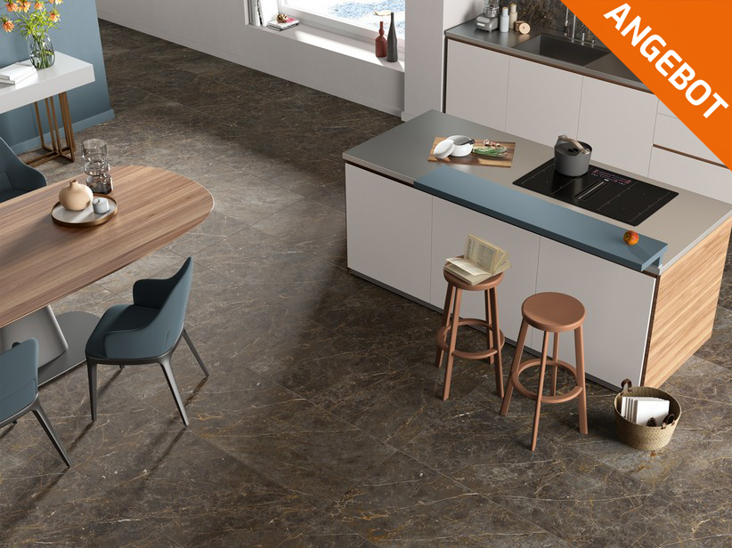 Feinsteinzeug Marmoroptik rektifiziert 60x120 - Imperiale Gold