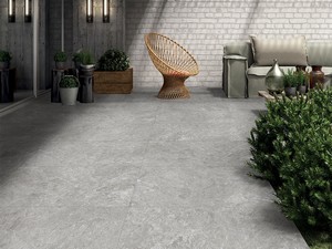 Carrelage extérieur Jersey Grey XOUT 60,5x60,5 grès cérame ép. 20 mm rectifié effet pierre gris