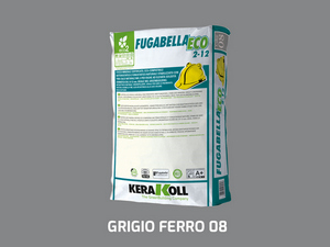Kerakoll Fugabella Eco 2-12 Grigio Ferro 08 25Kg - Stucco Cementizio per Fughe