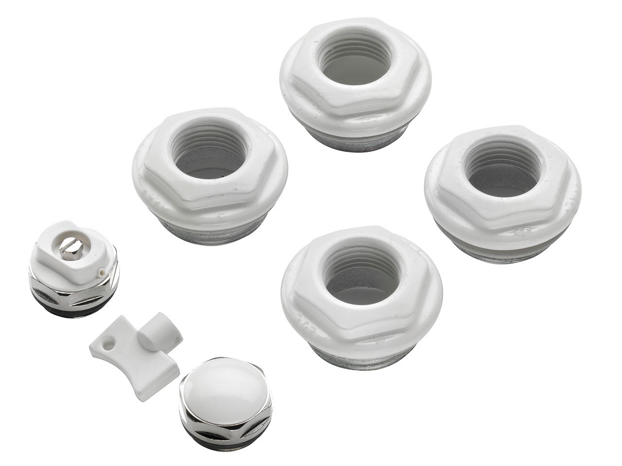 TAPPI ALETTATI BIANCHI (CONFEZ. 100 PEZZI) - Beer &amp; Wine - Kit, Malti, Luppoli, Lieviti Per L