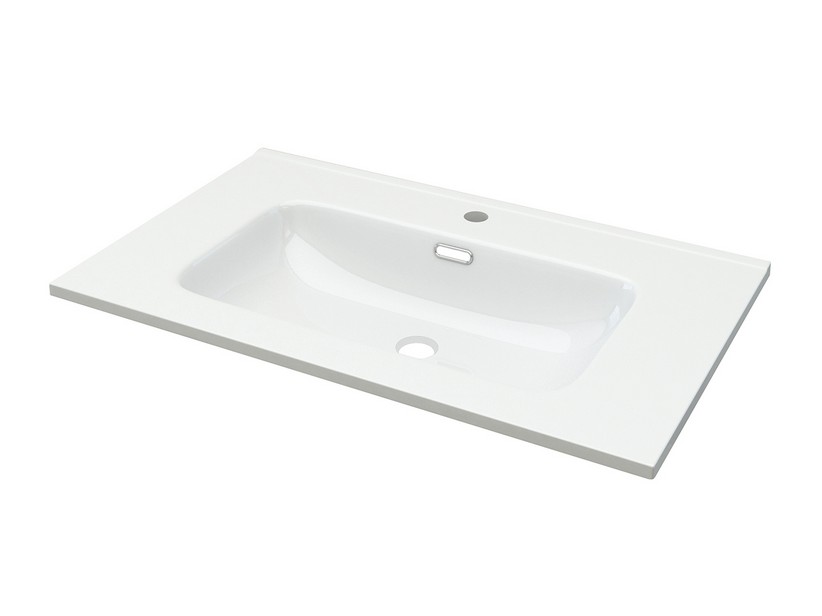 Aufsatzwaschbecken Unitop CLASSIC 75x46 cm Ceramica Weiß Glänzend