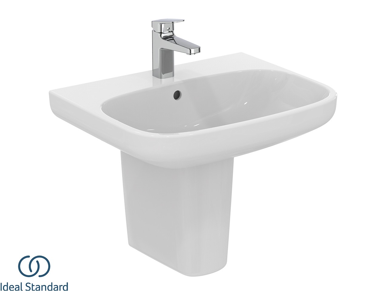 Lavabo Ideal Standard I Life A 60 Cm In Ceramica Bianco Iperceramica   Lavabo Ideal Standard Ilife A 60 Cm In Ceramica Bianco Zoom 