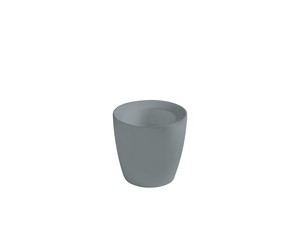 Lavabo Semi Freestanding Kracklite H45 cm in Ceramica Grigio Opaco