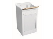 Lavacril 50X50 White with Shutter Sliding Door