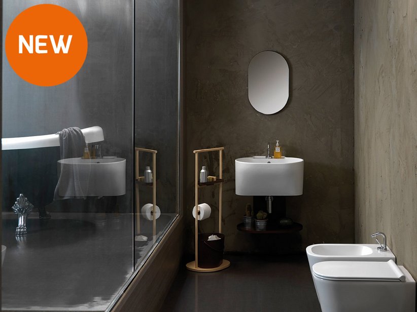 Mobili Lavanderia Con Lavabi Lavatoio In Ceramica Serie Tino
