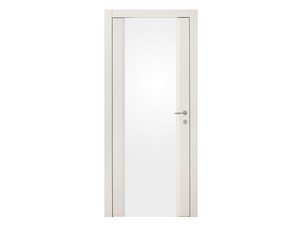 Legnotech Hinged Door with Glass Panel 60Xh210 cm White Ash