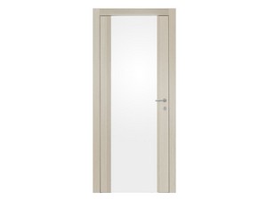Legnotech Hinged Door with Glass Panel 60Xh210 cm Taupe Ash