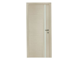 Legnotech Hinged Door with Small Glass Panel 60Xh210 cm Taupe Ash