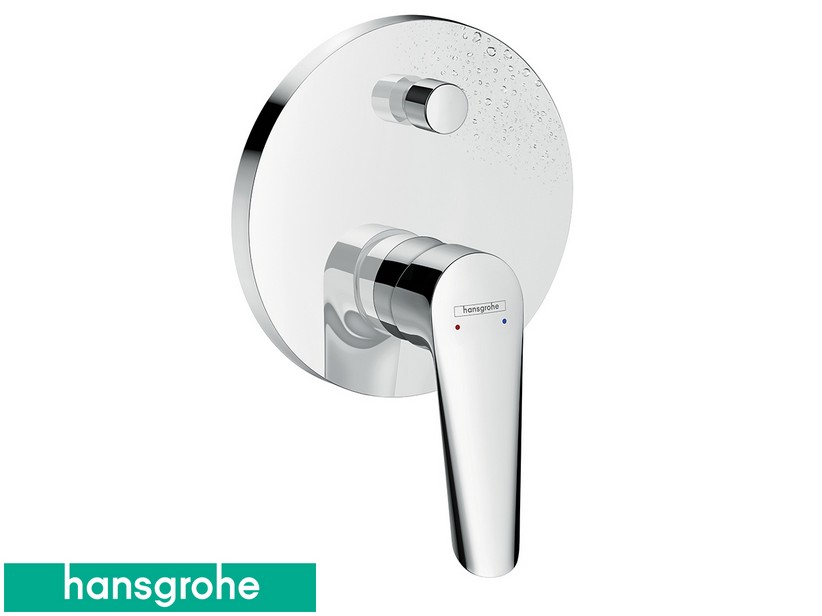 Blende für Einhebelmischer Dusche Einbau mit 2-Wege-Umschaltventil Hansgrohe® Logis und Chrom