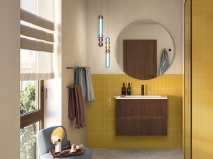 Wandfliese Mahjong Sunflowers Lux 6x24,6 Einbrand Gelb glänzend