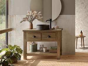 Margaux Bathroom Furniture cm 100X50 H80 Teak 2 Drawers